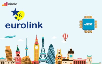Eurolink eSIM Europe 10 GB - 30 Days eSIM (Worth USD37) Malaysia gift card
