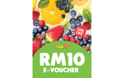 Boost Juice Cash Voucher Malaysia gift card