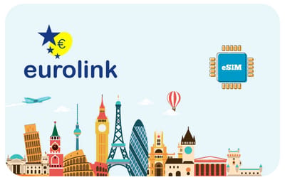 Eurolink eSIM Europe 10 GB - 30 Days eSIM (Worth USD37) Philippines gift card