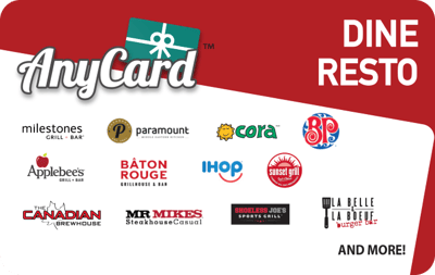 AnyCard Dine-Resto Canada gift card