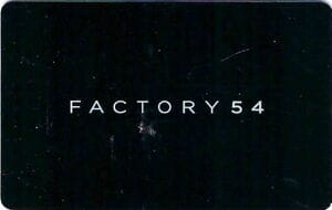 Factory 54 Israel gift card