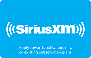 SiriusXM USA gift card