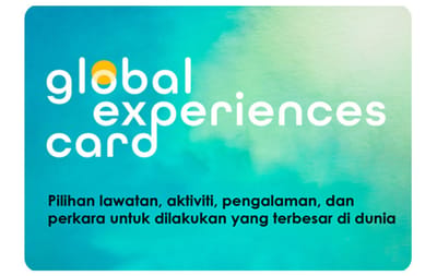 Global Experiences Card powered by Viator Indonesia gift card