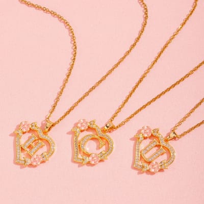 European And American Flower Love Necklace