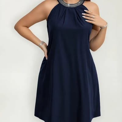 Women Casual Dress Sparkly Plus Size