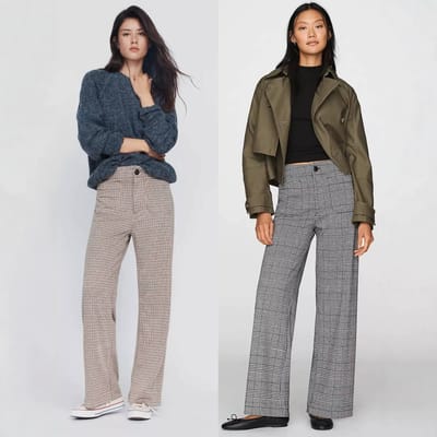 Casual Striped Satin Straight-leg Wide-leg Pants