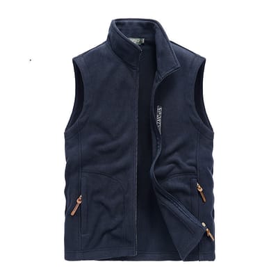 Plus Size Men's Polar Fleece Vest Jacket