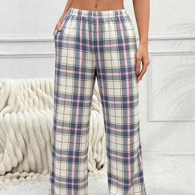 Lounge Sleep Pants Cozy Christmas Plai