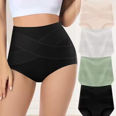 Womens Cotton Briefs With A Waistbandlight Lift Tummy Control