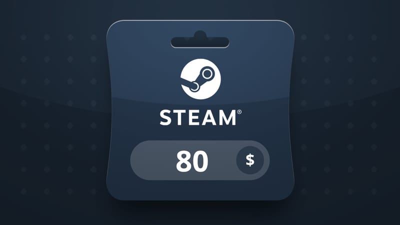 Steam Wallet USD 80 Gift Card YE screenshot 1