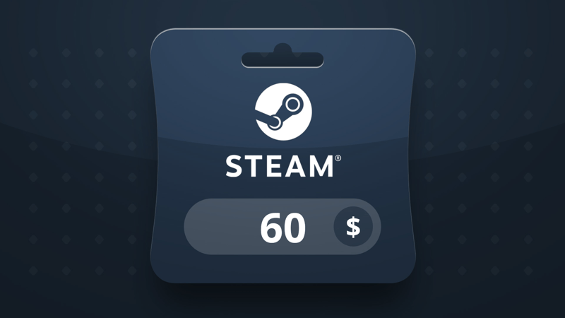 Steam Wallet USD 60 Gift Card BT screenshot 1