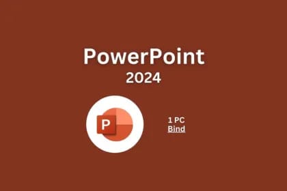 Office Powerpoint 2024 1 PC Bind gift card