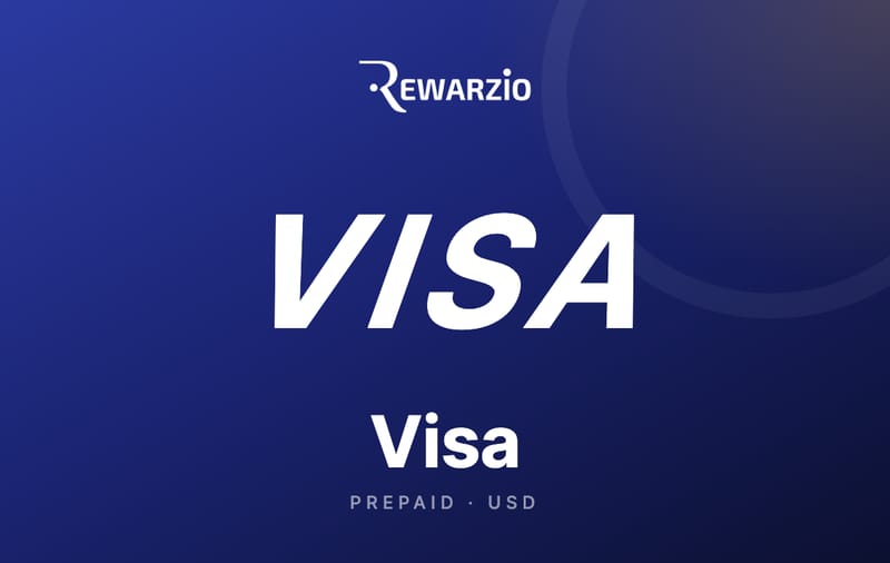 Rewarzio Visa Card USD gift card