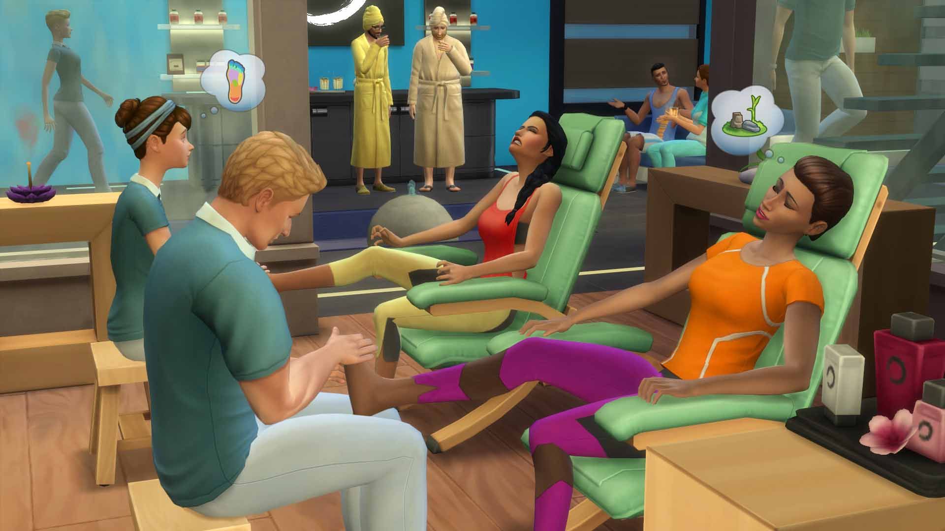 Captura de tela 2 de The Sims 4 Get Together + Spa Day + Movie Hangout Stuff DLC Bundle PC EA App CD Key