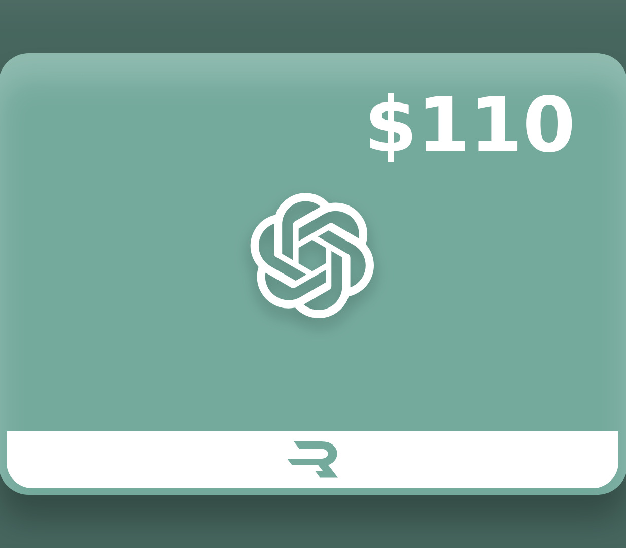 Обкладинка Rewarble ChatGPT USD 110 Gift Card