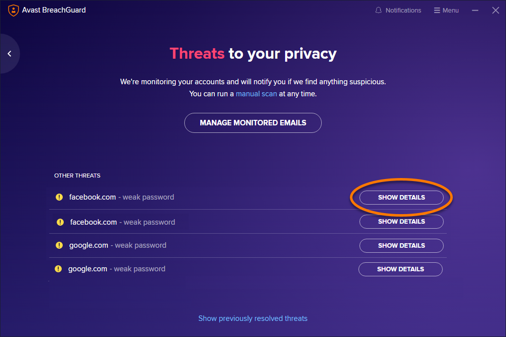 Avast BreachGuard Key (3 Years / 1 PC) screenshot 4