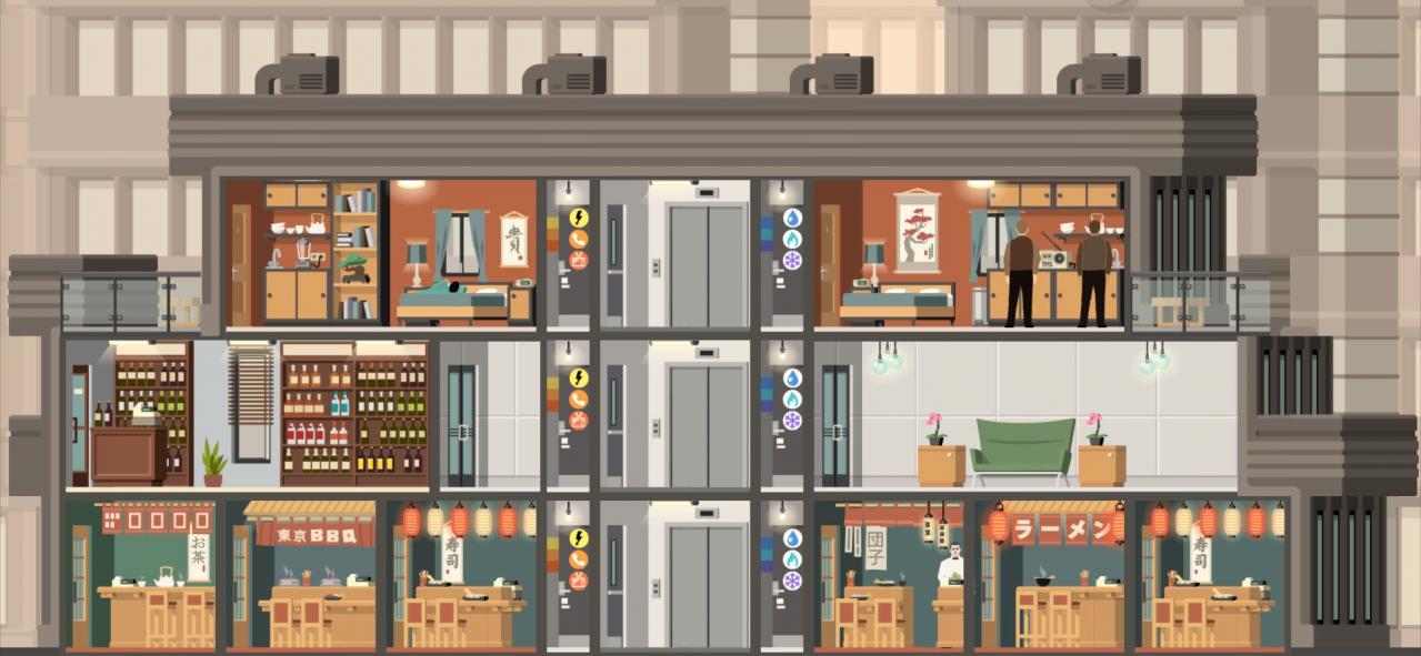 Project Highrise - Tokyo Towers DLC PC Steam CD Key screenshot 2