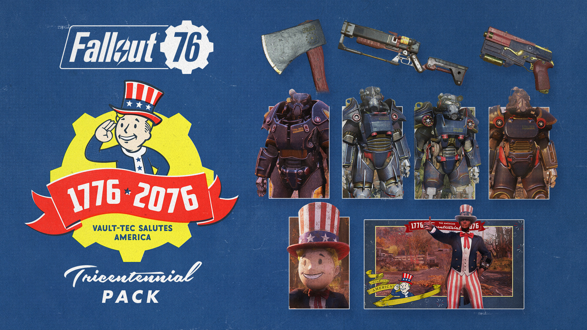 Fallout 76 - Tricentennial Pack DLC PC Steam CD Key screenshot 1