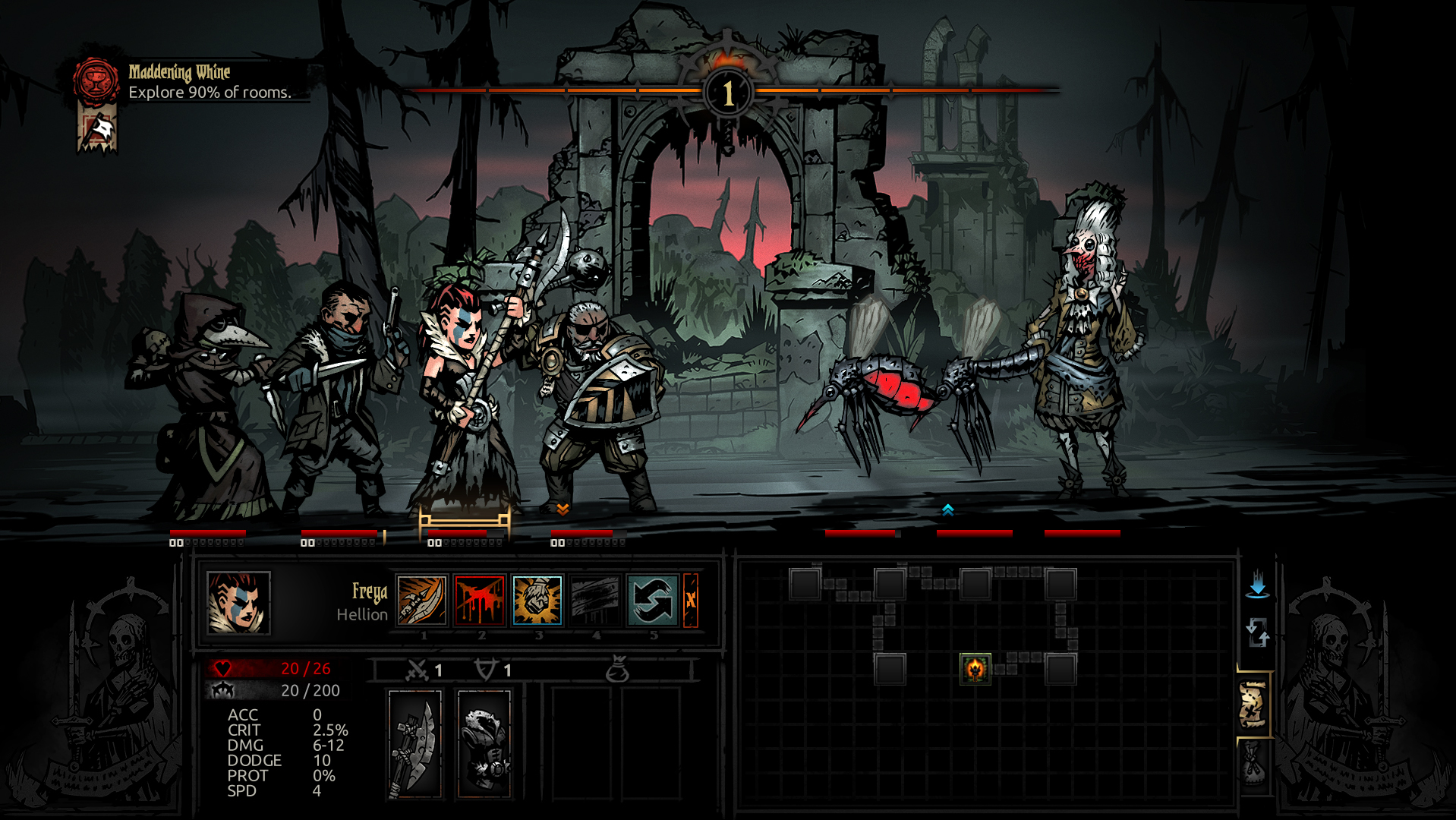 Darkest Dungeon - The Crimson Court DLC PC Steam CD Key screenshot 2