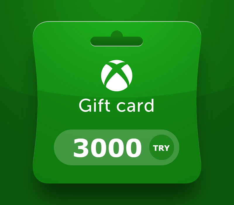 XBOX Live TRY 3000 Prepaid Card TR cover art