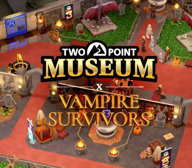 Two Point Museum x Vampire Survivors Bundle PC Steam Account 커버 아트