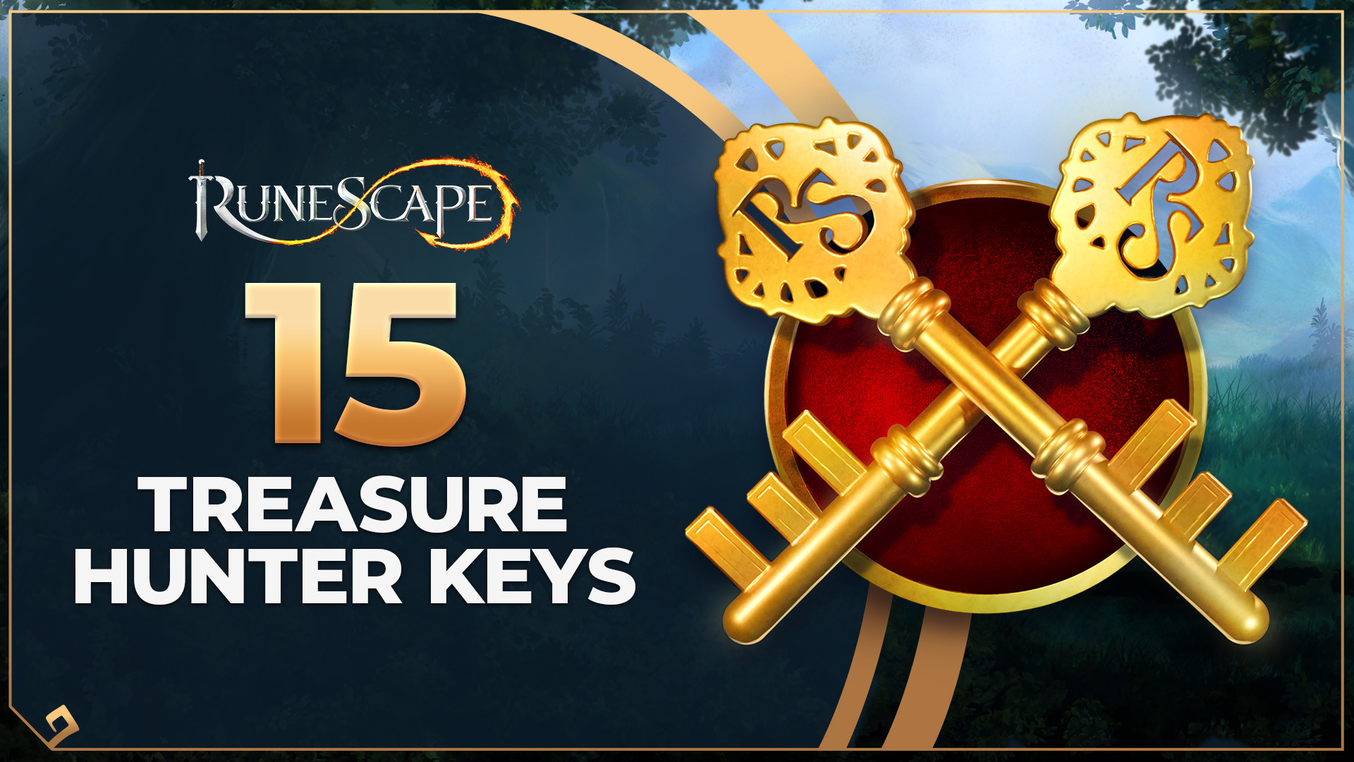 Ảnh chụp màn hình 1 của RuneScape - 15 Treasure Hunter Keys DLC Manual Delivery