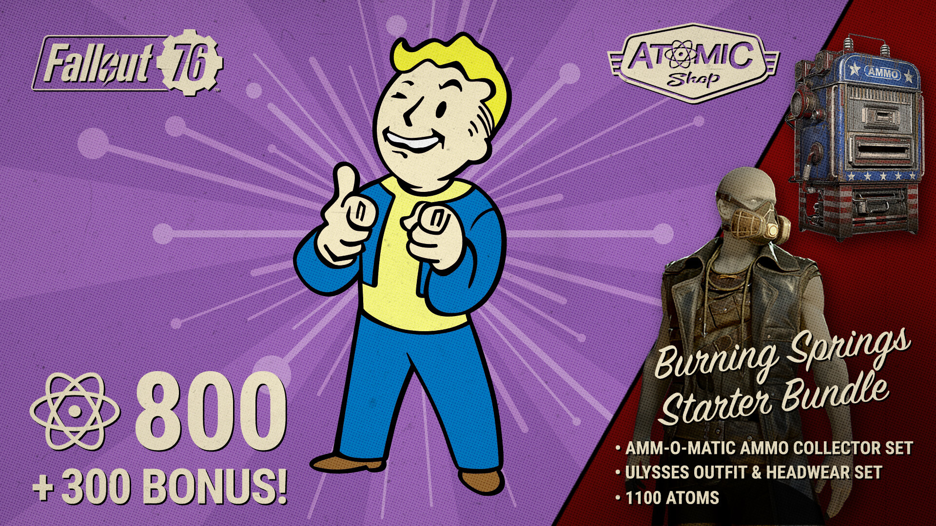 Fallout 76 - Burning Springs Starter Bundle DLC PC Steam CD Key screenshot 1