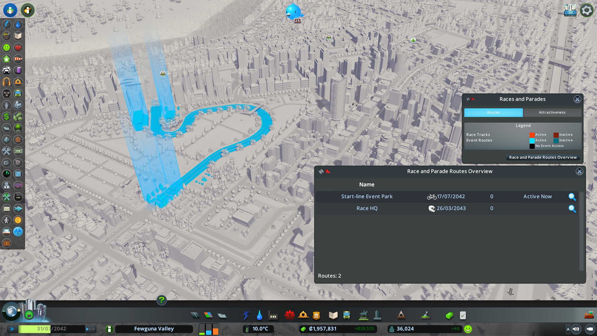 Cities: Skylines - Race Day DLC RoW PC Steam CD Key screenshot 8