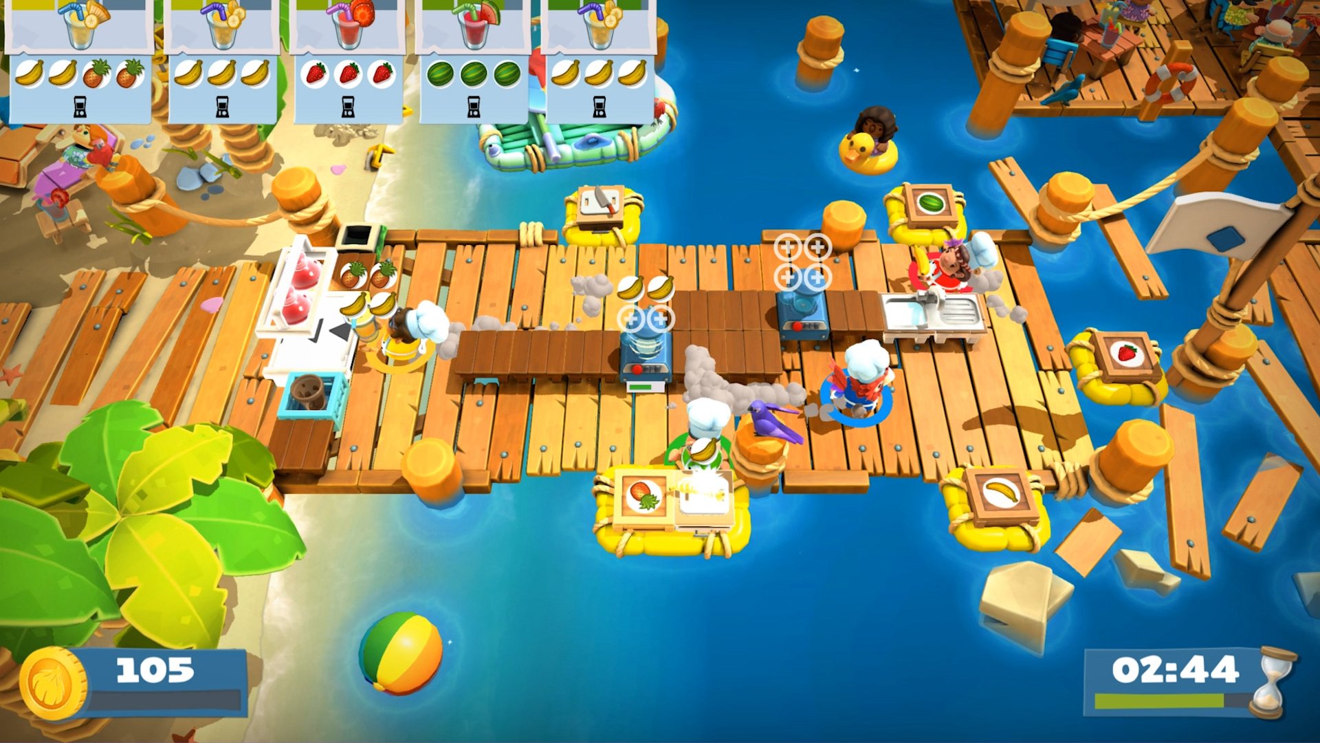Overcooked! 2 - Surf 'n' Turf DLC EU Steam CD Key screenshot 1