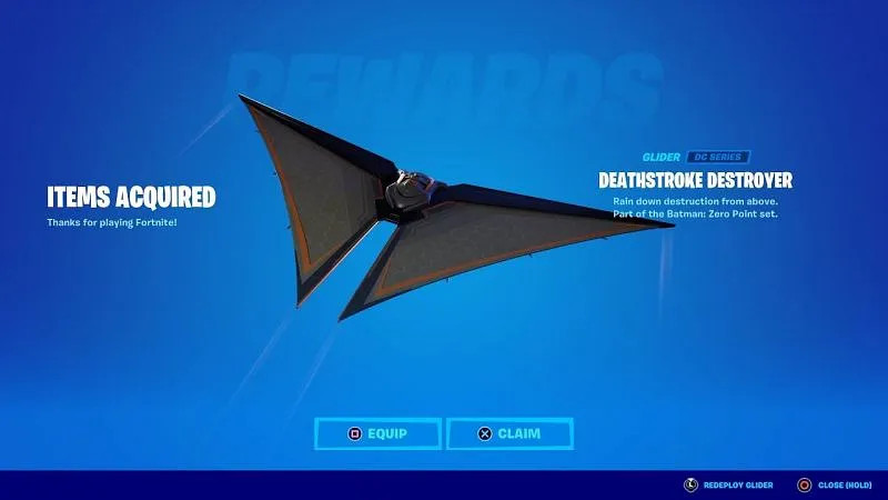Fortnite - Deathstroke Destroyer Glider DLC PC Epic Games CD Key – Screenshot 1