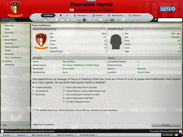 Football Manager 2009 PC Steam CD Key screenshot 4