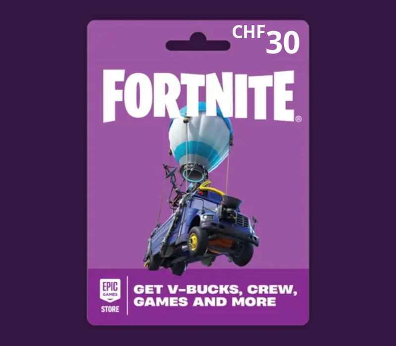 Fortnite CHF 30 PC Epic Games Gift Card CH cover