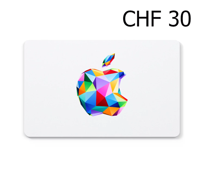 Apple 30 CHF Gift Card CH cover art