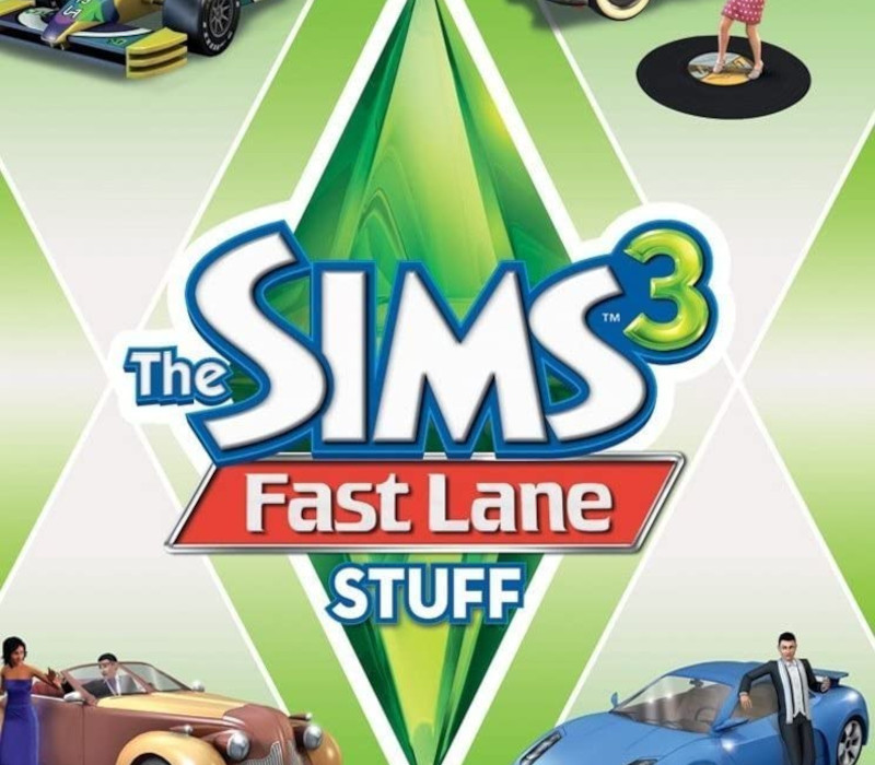 The Sims 3 + Fast Lane Stuff Pack EA App CD Key cover art
