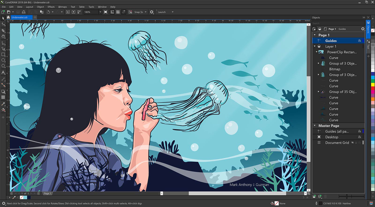CorelDRAW Graphics Suite 2019 for Mac Key (1 Device) — zrzut ekranu 1