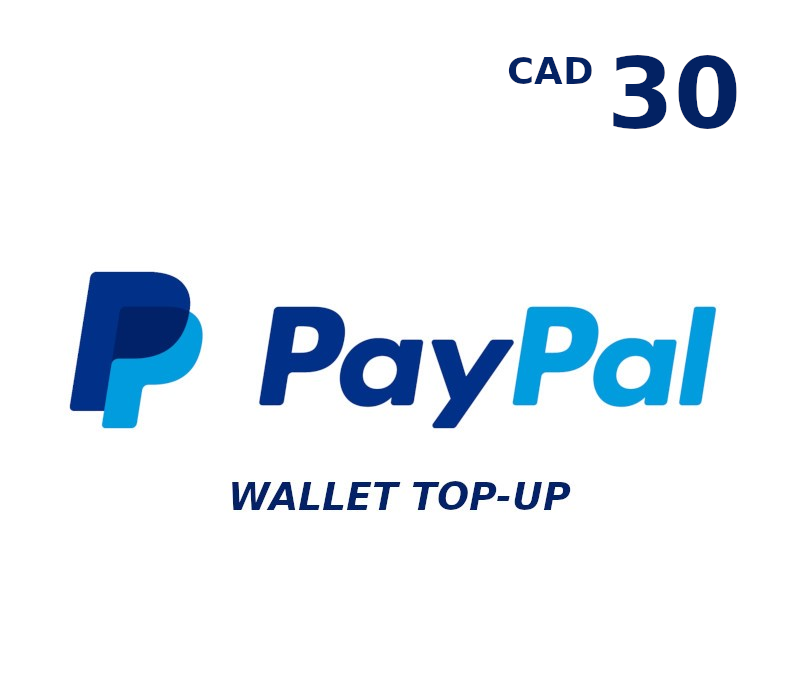 PayPal Wallet 30 CAD Top Up CA cover art