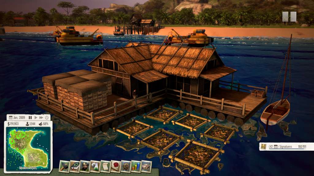 Tropico 5 - Waterborne DLC EU PC Steam CD Key screenshot 6