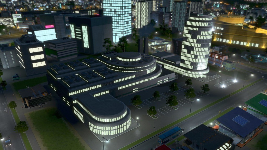 Cities: Skylines - Content Creator Pack: High-Tech Buildings DLC Steam CD Key screenshot 1