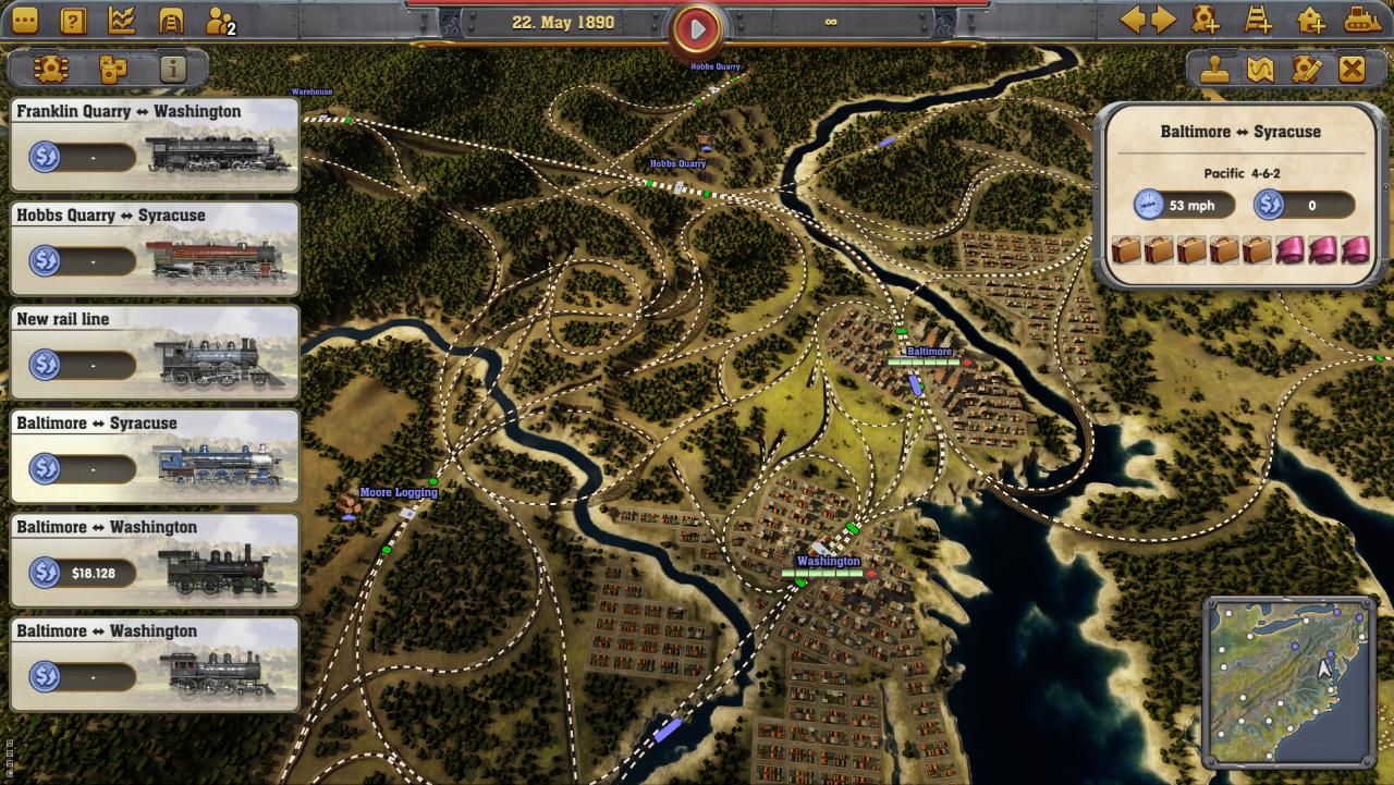 Railway Empire PC Epic Games Account screenshot 4