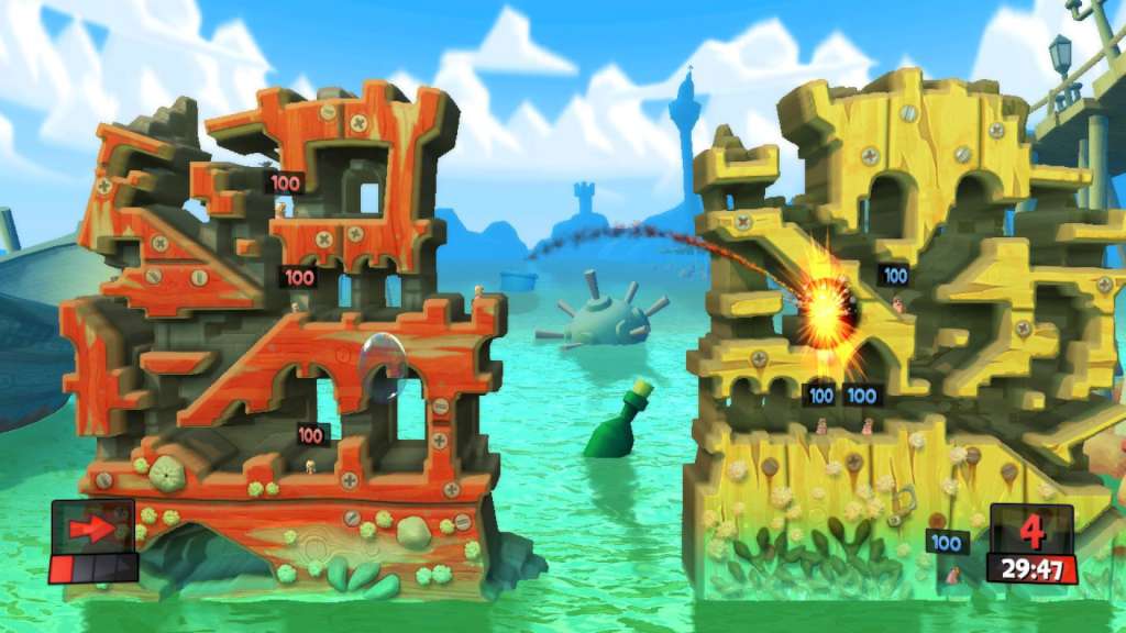 Worms Revolution Gold Edition EU Steam CD Key screenshot 2