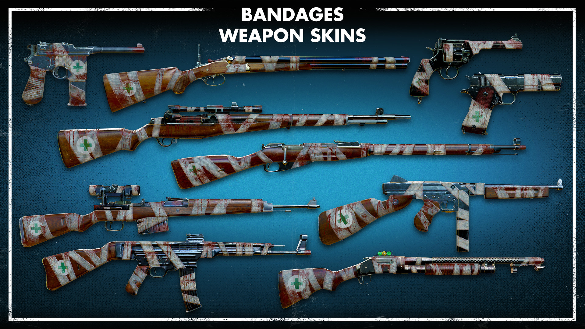 Zombie Army 4: Dead War - Bandages Weapon Skins DLC PC Steam CD Key screenshot 2