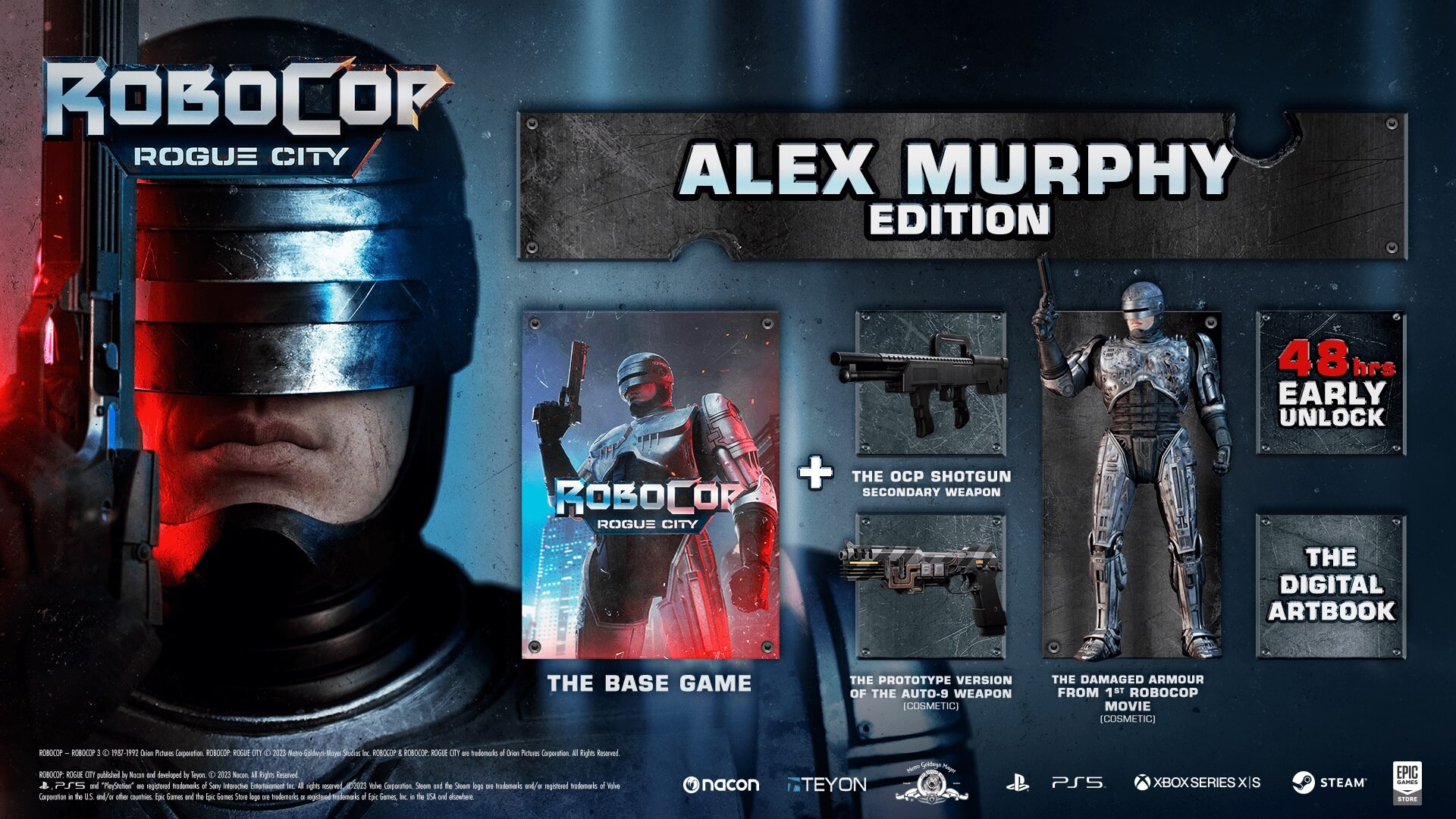 Captura de pantalla 1 de Robocop: Rogue City Alex Murphy Edition EU PC Steam CD Key