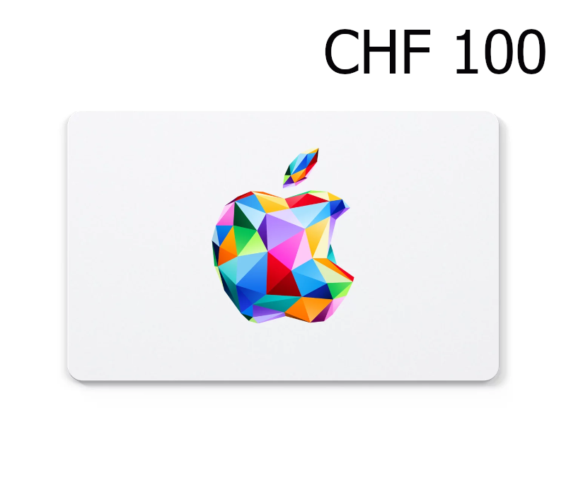 Jaquette de Apple 100 CHF Gift Card CH