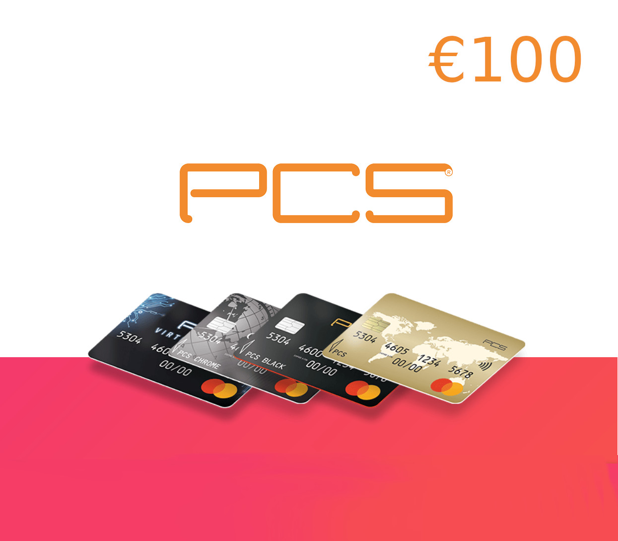 Carátula de PCS Mastercard Recharge EUR 100 FR