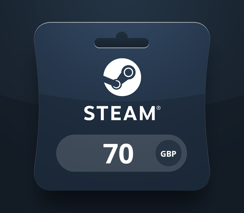 Steam Wallet Card GBP 70 UK Activation Code cover art