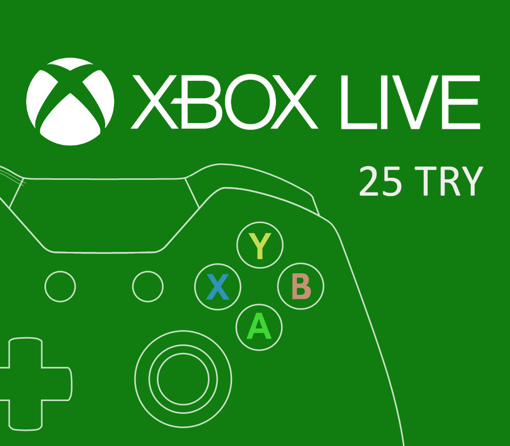 XBOX Live 25 TRY Prepaid Card TR cover art