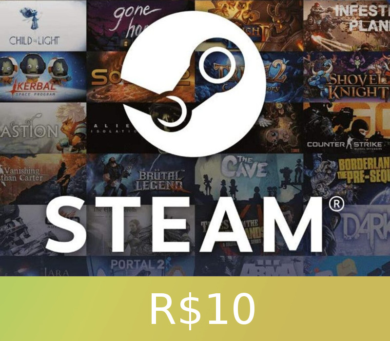 Steam Gift Card 10 BRL Global Activation Code cover art