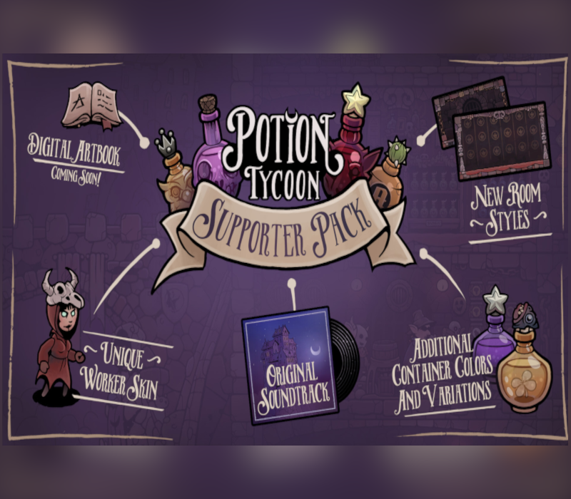 Copertina di Potion Tycoon - Supporter Pack DLC Steam CD Key