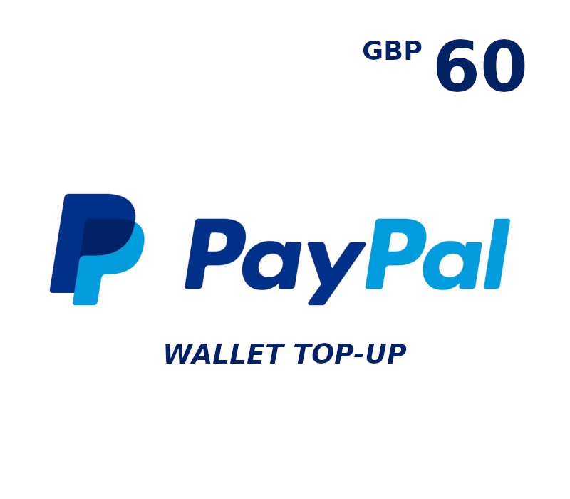 PayPal Wallet 60 GBP Top Up UK cover art
