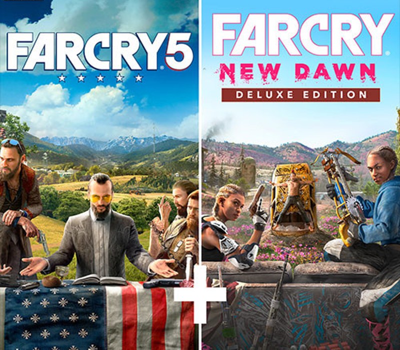 Far Cry 5 + Far Cry New Dawn Deluxe Edition Bundle EU XBOX One CD Key cover art